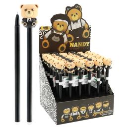 Gél/gumitoll JUNIOR Nandy Bear 0,5 mm, kék töltőanyag (különböző minták)