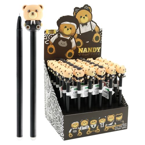 Gél/gumitoll JUNIOR Nandy Bear 0,5 mm, kék töltőanyag (különböző minták) (1)