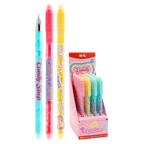M&G Candy Shop 0,5 mm-es gél/gumitoll - kék utántöltővel