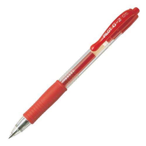 Roller zselés PILOT "G-2" piros 0,5 mm