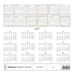 Nástenný kalendár 2027 Plánovací kalendár (2)
