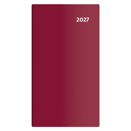 2027-es zsebnapló – Torino kéthetes – bordó