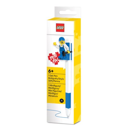 LEGO gél toll minifigurával – kék töltettel
