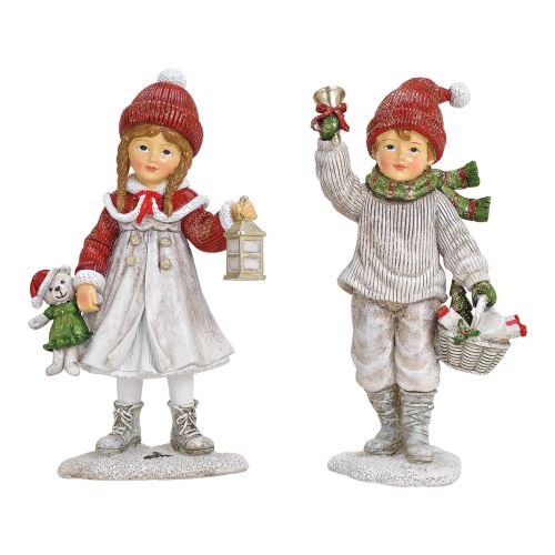 Lány/fiú figura téli ruhában 12 cm (2 minta keveréke / 1 db ára)
