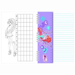 Jegyzetfüzet A5 Akim spirálkötéssel - Winx Club Bloom (1)