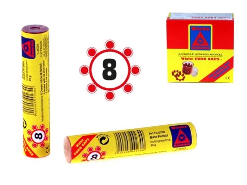 Töltényhüvelyek tubusban"8" 240 lövés, 10 db DBX-ben