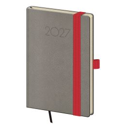 2027-es heti zsebnapló – New Praga – szürke