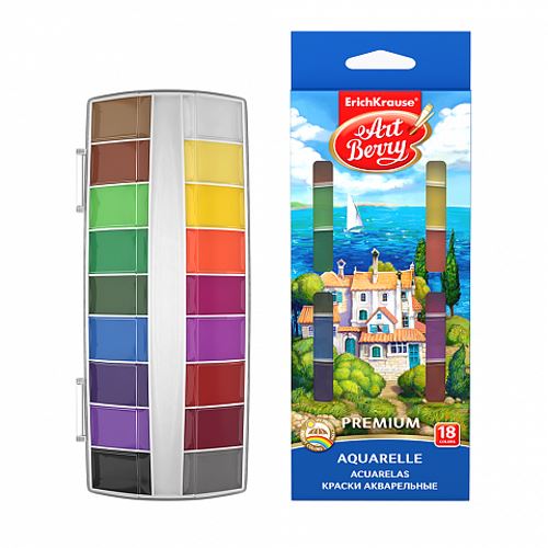 EK Premium + UV akvarell festékek szett 18 db