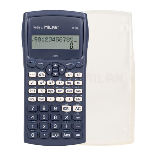 Kalkulačka MILAN M240 navy blue - vedecká 10+2 miestna