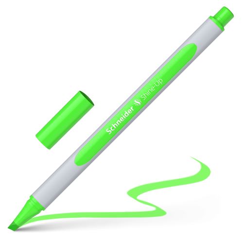 Zvýrazňovač SCHNEIDER Shine-Up, hrot 1-4 mm - fluo zelená
