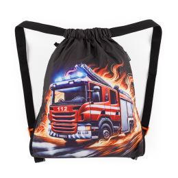 Iskolai hátizsák BagMaster Dopi 26 B + tolltartó + tasak - Tűzoltók (9)
