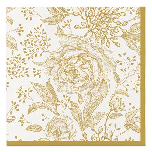 Szalvéták PAW AIRLAID 40x40 cm - Rose Peonies