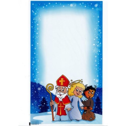 Szent Miklós táska PP 25x42 cm - Szent Miklós, angyal és ördög (1)