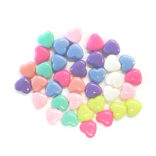 Dekoráció  szívgyöngyök mix szín 15 g