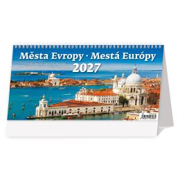 2027-es asztali naptár: Európa városai