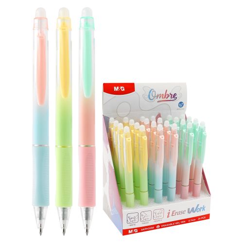 Pero gélové /gumovacie M&G iErase Ombre 0,7 mm - modrá náplň