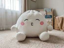 Plush Friends Kawaii Bao plüss gombóc 60 cm, csókos szájjal, 0 hónapos kortól (1)