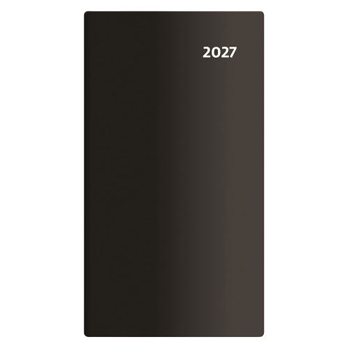 2027-es zsebnapló – Torino kéthetes – fekete