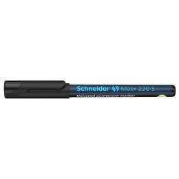 Marker univ. Schneider Maxx 220 tartós, hegye S - fekete