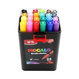 M&G MOCALO akrilfilc, 1 mm-es hegy (24 színből álló készlet) (3)