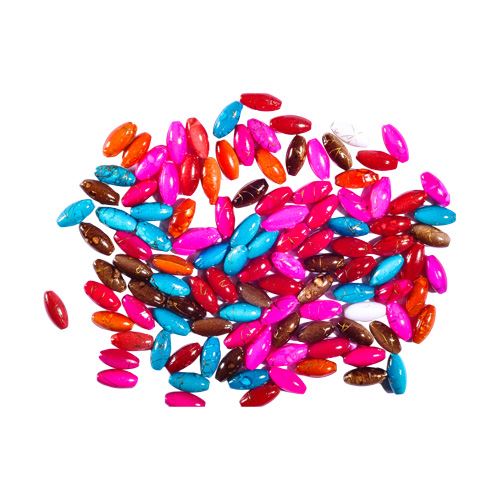 Dekoráció  ovális gyöngyök mix szín 25 g