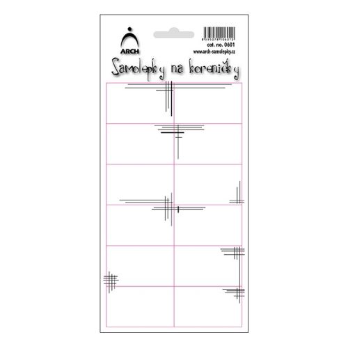 Samolepky na koreničky - linky (bez popisu)