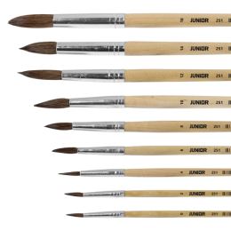 JUNIOR  kerek ecset 12 - 251 Natural (1)