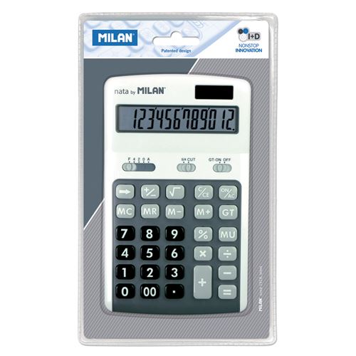 Kalkulačka MILAN stolová 12-miestna 150712 sivá