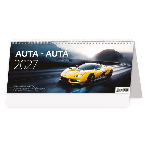 2027-es asztali naptár: Autók