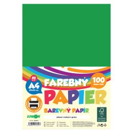 Farebný papier A4 80g/m2, bal/100 ks - zelená