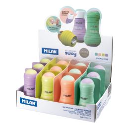 MILAN Sway Pastel radírgumi + hegyező (1)