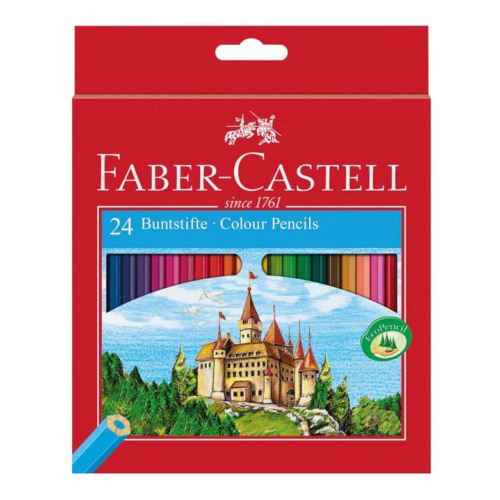 Ceruzák Faber-Castell 24 színt állítanak be