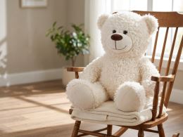 Plush Friends medveď plyšový 65cm biely 0m+ (1)