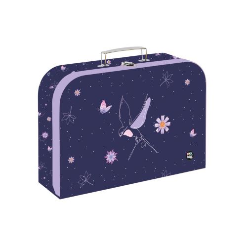Laminált bőrönd 34 cm - Virágok