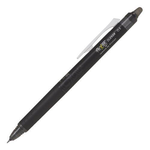 Gél rollertoll/radírozható PILOT Frixion Point Clicker szinergikus hegyű 0,5 mm, fekete
