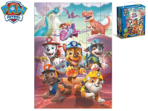 Mancs őrjárat Dino Rescue puzzle 32x23cm 48 darabos dobozban