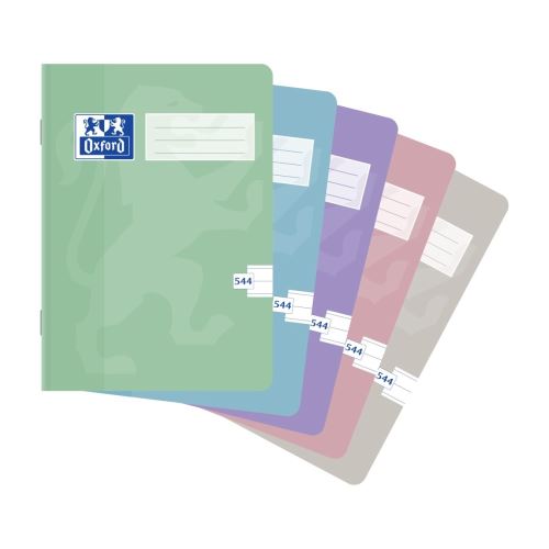 Školský zošit A5 Oxford Touch Pastel 544 linajkový 40 listov