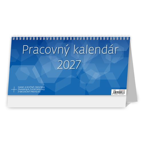2027-es asztali naptár Munkanaptár
