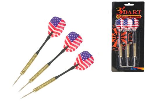 Fém darts 15 cm 3 db kartonpapíron