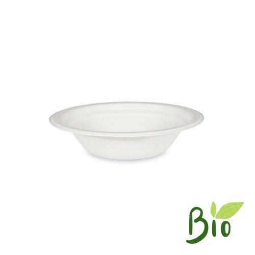 BIO cukornád kerek tál 300 ml, 15x4,5 cm (50 db csomagban)