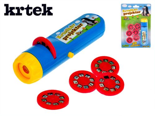 Vakond projektor 48 kép 14cm akkumulátorral kártyán