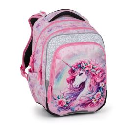 Iskolai hátizsák BagMaster Beta 26 B + tolltartó + tok - Egyszarvú