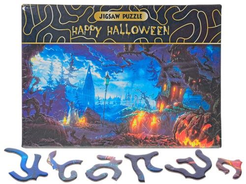 Halloween puzzle 75x50 cm 468 db dobozban