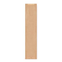 Papírzacskó oldaltárolóval barna 12+5 x 59 cm `Baguette` [1000 db]