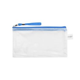 Irattasak hálós zipzáras PVC/DL, kék