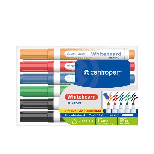 CENTROPEN 8559 fehér táblára, 6 darabos