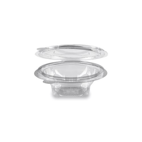 Kerek átlátszó tál (rPET) fedővel 150 ml [50 db]