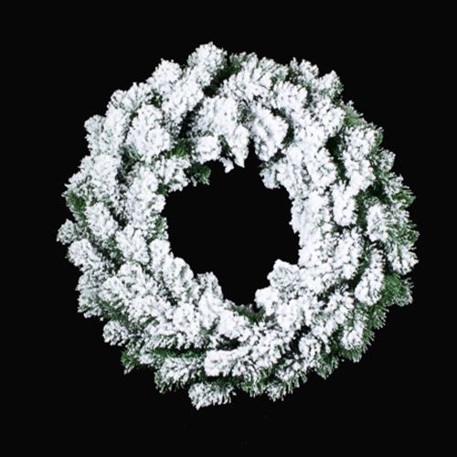Dekoráció - Havas koszorú 45 cm