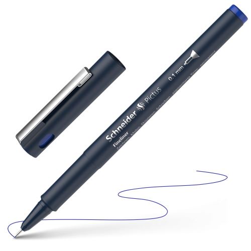 Fineliner Schneider Pictus 0.1 - modrá náplň
