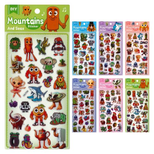 Animals matricák 11x24 cm (vegyes minták / 1 csomag ára)